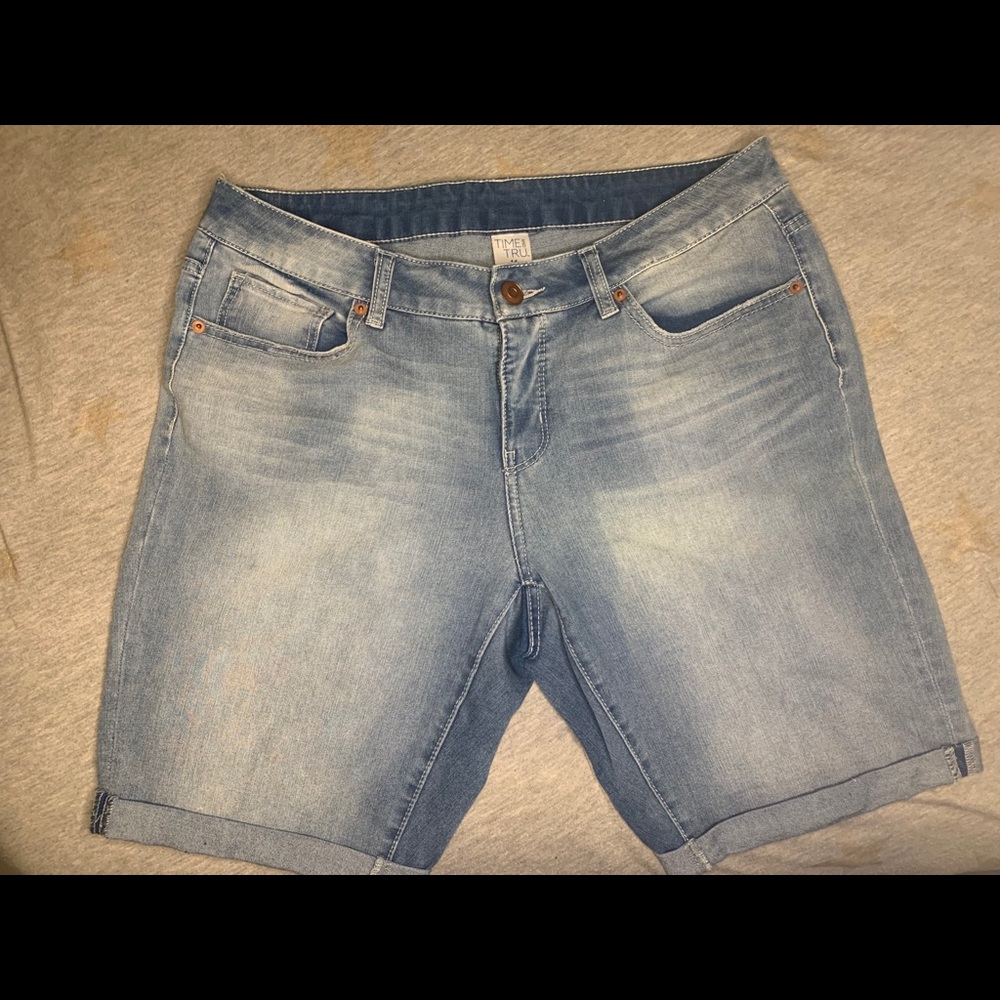 Time and Tru Jean Shorts
